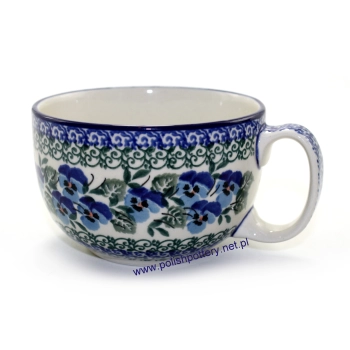 Filiżanka duża 0,35L dek. 2273X Niebieskie Bratki